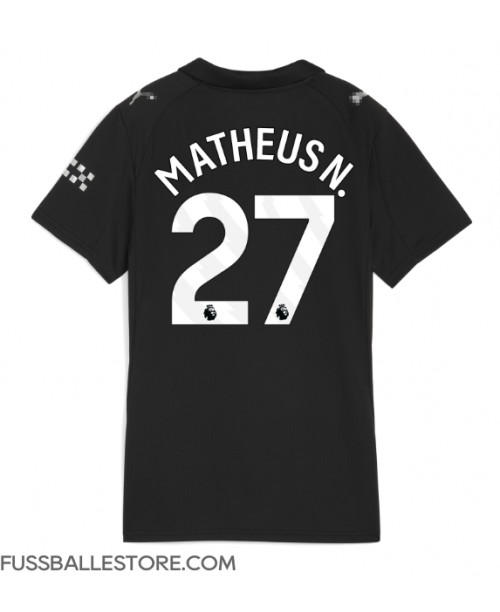 Günstige Manchester City Matheus Nunes #27 Auswärtstrikot Damen 2025-26 Kurzarm Günstige Manchester City Matheus Nunes #27 Auswärtstrikot Damen 2025-26 Kurzarm